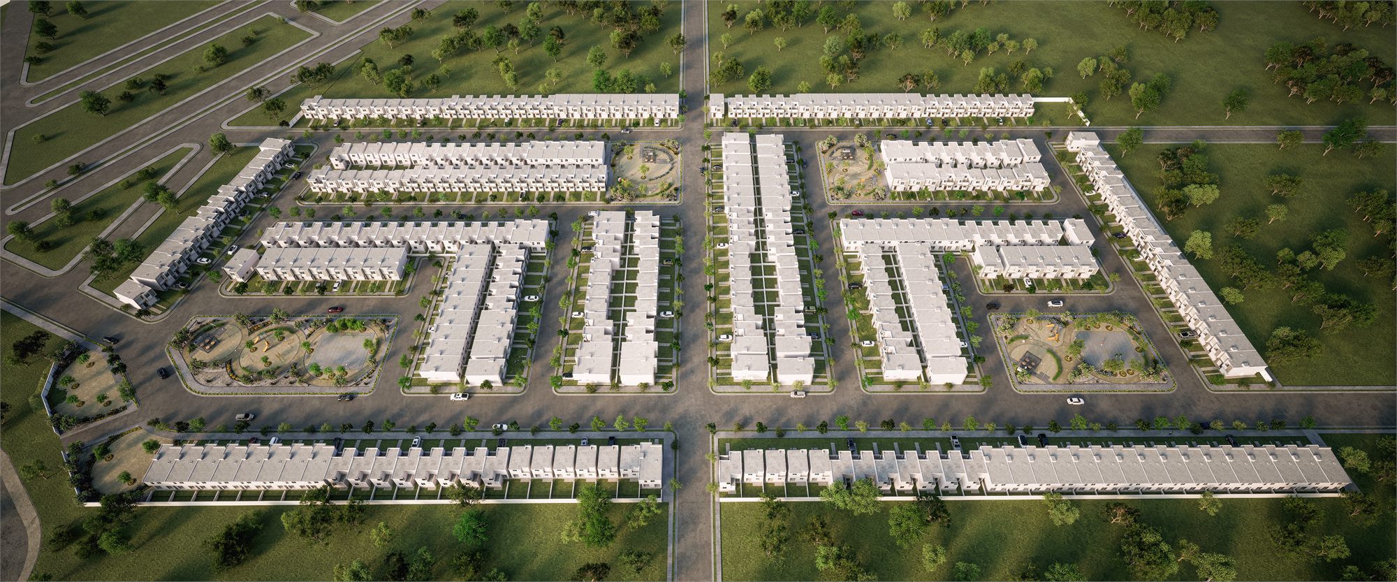 Vista aérea de Residencial Los Mezcales II